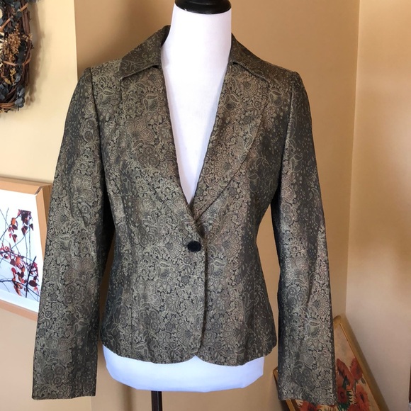 JAMES PERSE size 1 Small MOSS JACKET Jacquard Blazer Festive Holiday $225 NEW - Picture 5 of 16